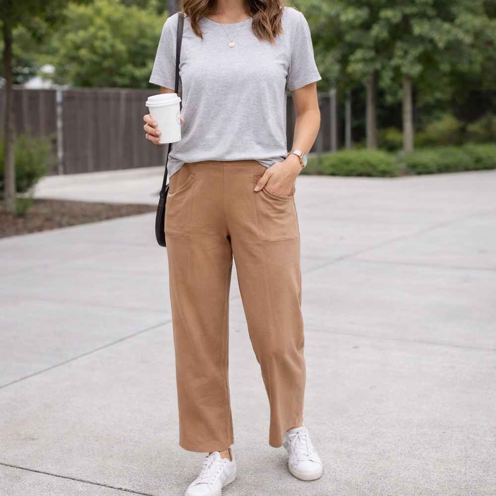 Old NAVY Tan Women's Pants Sz MEDIUM